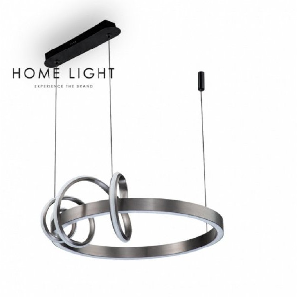 HOME LIGHT Luna 230 luster 61W 3000K SIVA/CRNA