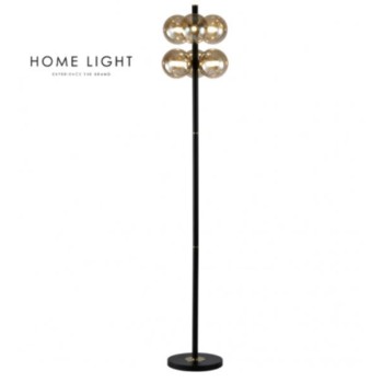HOME LIGHT PODNA LAMPA TALIA 15 6*G9 CRNA/BAKAR