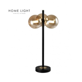 HOME LIGHT STONA LAMPA TALIA 14 3*G9 CRNA/BAKAR