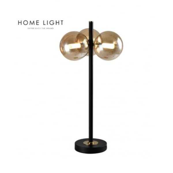 HOME LIGHT STONA LAMPA TALIA 14 3*G9 CRNA/BAKAR