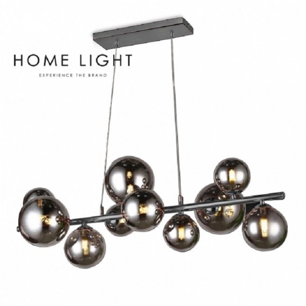 HOME LIGHT Vesta 602 Visilica 10*G9 CRNA