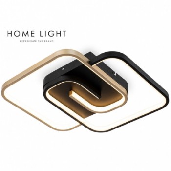 HOME LIGHT Vesta 633 Plafonska svetiljka 40W 3000K CRNA/ZLATO