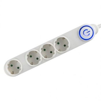 HOME Razvodnik sa 4 mesta 5m 1.5mm2 + nožni prekidač NV04TK-5/WH/1,5