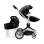 HOT MOM KOLICA  BLACK 2U1 (sportsko sediste+korpa)