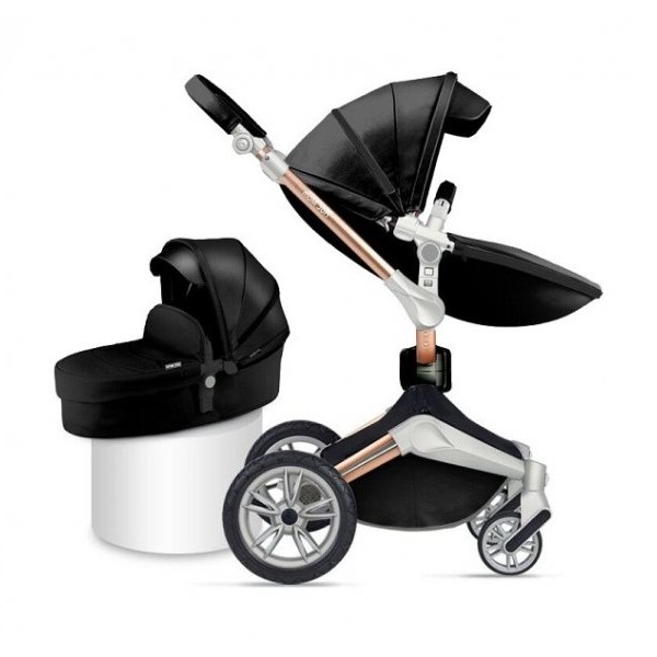 HOT MOM KOLICA  BLACK 2U1 (sportsko sediste+korpa)