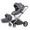 HOT MOM KOLICA DARK GREY 2U1 (sportsko sediste+korpa)