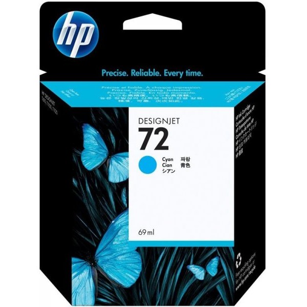 HP 72 69-ml Cyan DesignJet Ink Cartridge (C9398A)
