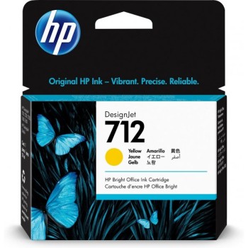 HP HP 712 29-ml Yellow DesignJet Ink Cartridge 3ED69A