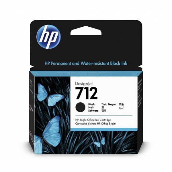 HP No.712 Black 38 ml (3ED70A)