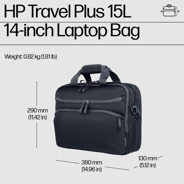 HP Travel Plus torba za laptop, 14 inča, plava (A2CE2AA)