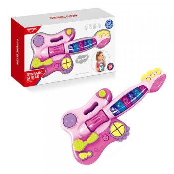 Huanger Moja prva interaktivna gitara pink