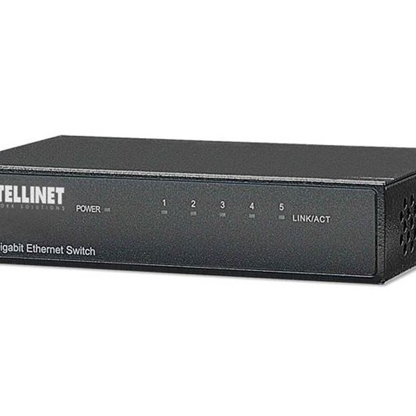 INTELLINET 5-Port Gbt Switch metal case