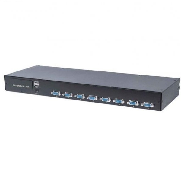INTELLINET Modular 8-Port VGA KVM Switch 8x4-in-1 USB/PS/2 507776