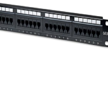INTELLINET Rack Patch panel 19'' 1U Cat5e UTP 24 port 064-0122
