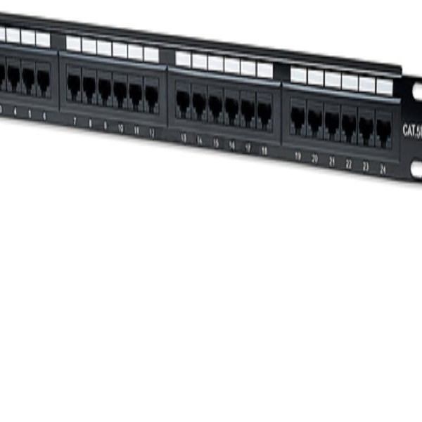 INTELLINET Rack Patch panel 19'' 1U Cat5e UTP 24 port 064-0122