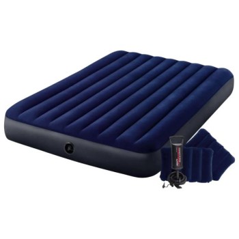 INTEX 64765 Intex Queen Klasik vazdušni krevet sa ručnom pumpom i jastucima 152x203x25cm
