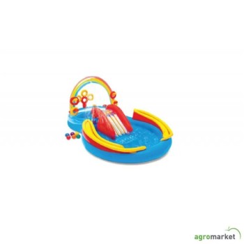 INTEX Dečji bazen 2.97 x 1.93 x 1.35m Rainbow Ring Play Center