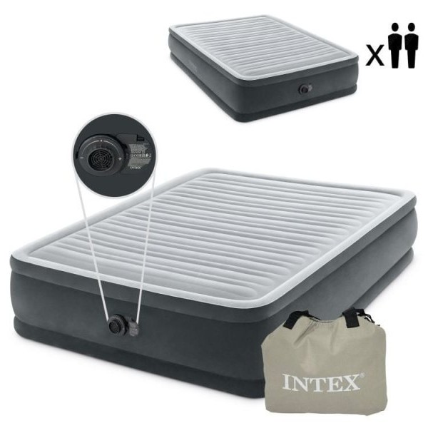 INTEX Dušek na naduvavanje 203x152 cm sa pumpom 64414ND