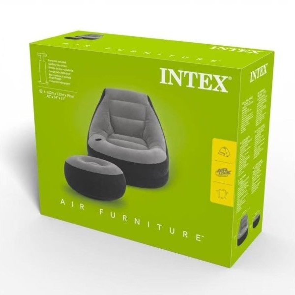 INTEX FOTELJA NA NADUVAVANJE + TABURE INTEX 1