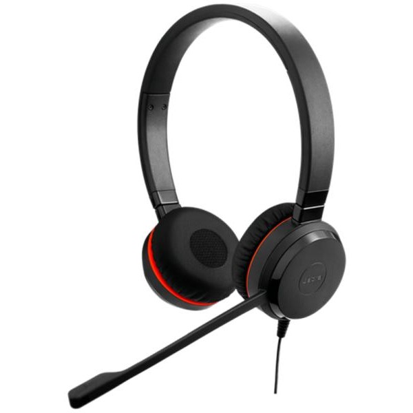JABRA Evolve 20 Stereo MS USB C/A adapter Slušalice