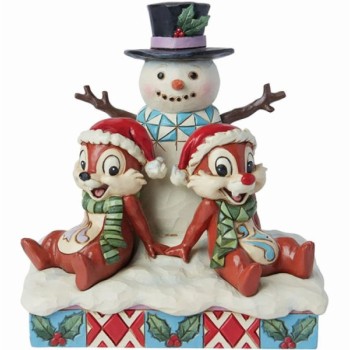 JIM SHORE Chip n Dale Snowman Figurine