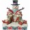 JIM SHORE Chip n Dale Snowman Figurine
