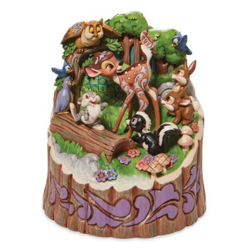 JIM SHORE Forest Friends (Bambi Carved by Heart Figurine)