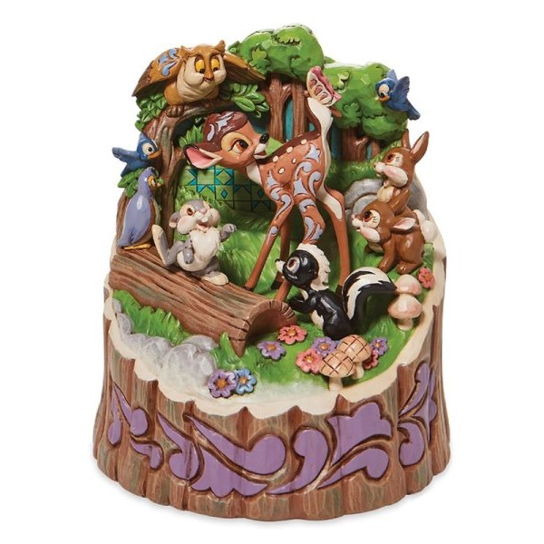 JIM SHORE Forest Friends (Bambi Carved by Heart Figurine)