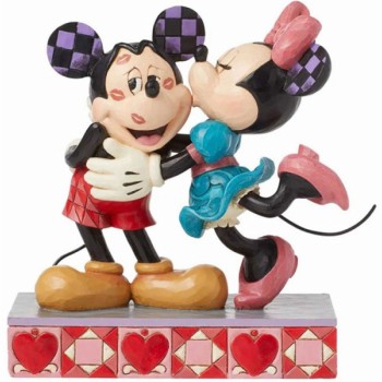 JIM SHORE Hugs & Kisses Mickey & Minnie Love Figurine