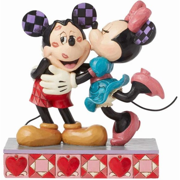 JIM SHORE Hugs & Kisses Mickey & Minnie Love Figurine