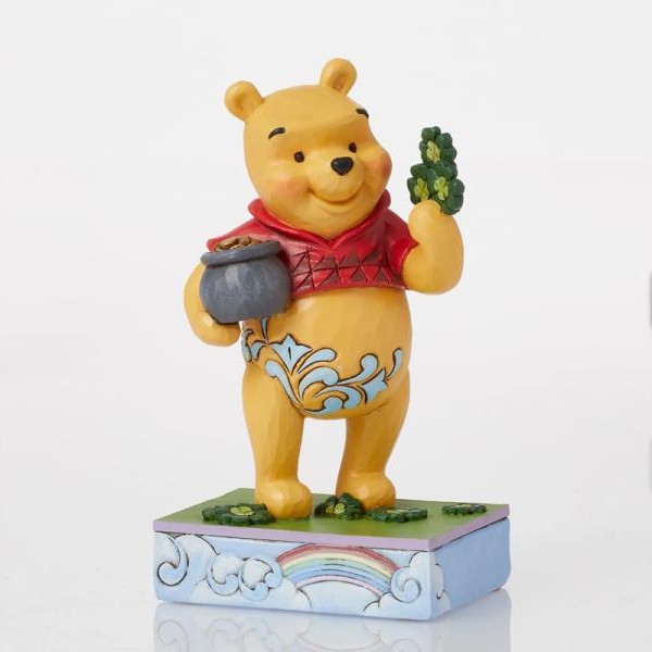 JIM SHORE Lucky Old Bear Winnie The Pooh With Clover