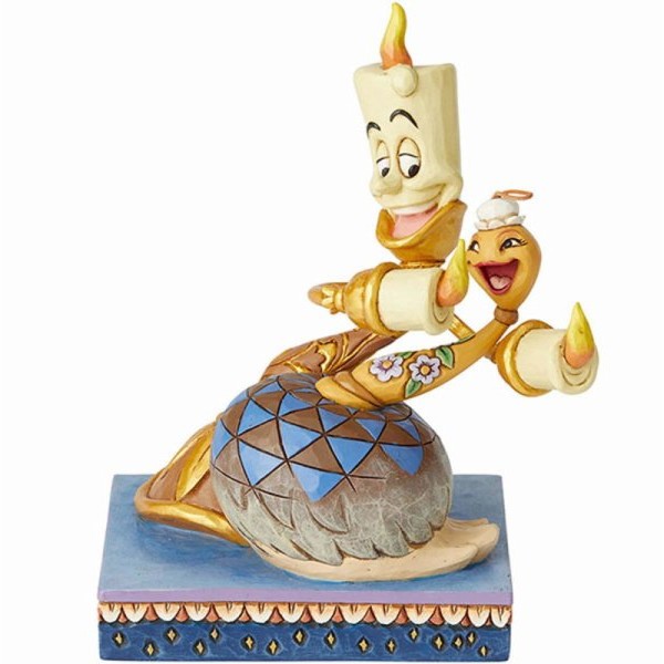 JIM SHORE Romance by Candlelight (Lumiere and Feather Duster Figurine)