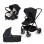 Jungle X05 Bebi kolica LUMI 3U1, Crna