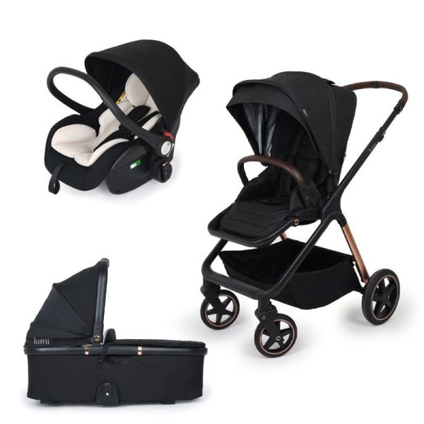 Jungle X05 Bebi kolica LUMI 3U1, Crna