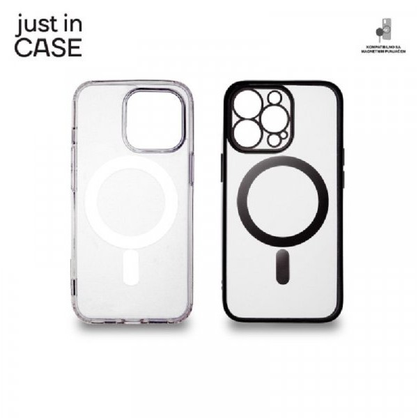 JUST IN CASE 2u1 Extra case MAG MIX paket CRNI za iPhone 13 Pro