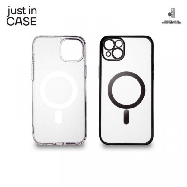 JUST IN CASE 2u1 Extra case MAG MIX paket CRNI za iPhone 14 Plus