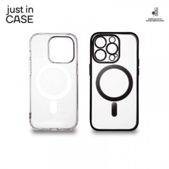 JUST IN CASE 2u1 Extra case MAG MIX paket CRNI za iPhone 14 Pro