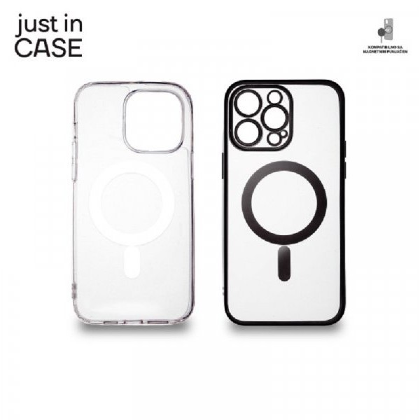 JUST IN CASE 2u1 Extra case MAG MIX paket CRNI za iPhone 14 Pro Max