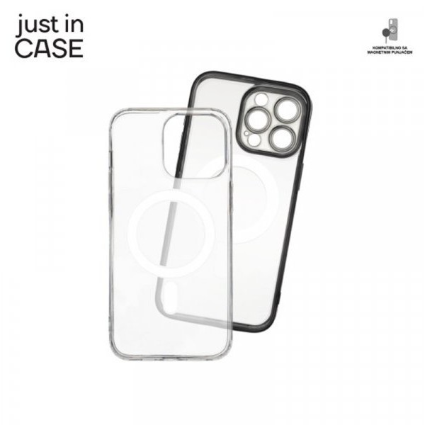 JUST IN CASE 2u1 Extra case MAG MIX paket CRNI za iPhone 15 Pro Max