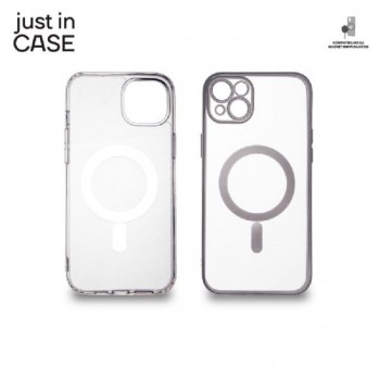 JUST IN CASE 2u1 Extra case MAG MIX paket SREBRNI za iPhone 14 Plus