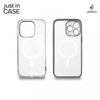JUST IN CASE 2u1 Extra case MAG MIX paket srebrni za iPhone 14 Pro Max