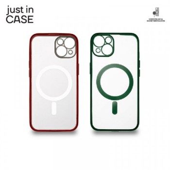 JUST IN CASE 2u1 Extra case MAG MIX paket ZELENO CRVENI za iPhone 13