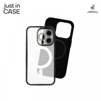 JUST IN CASE 2u1 Extra case MAG MIX PLUS paket CRNI za iPhone 15 Pro
