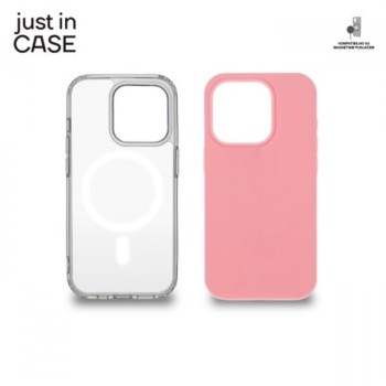 JUST IN CASE 2u1 Extra case MAG MIX PLUS paket PINK za iPhone 15 Pro (MAGPL113PK)
