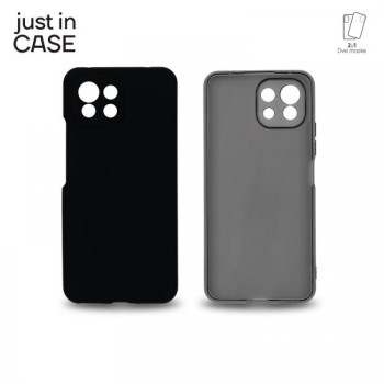 JUST IN CASE 2u1 Extra case MIX paket CRNI za Mi11 Lite 5G