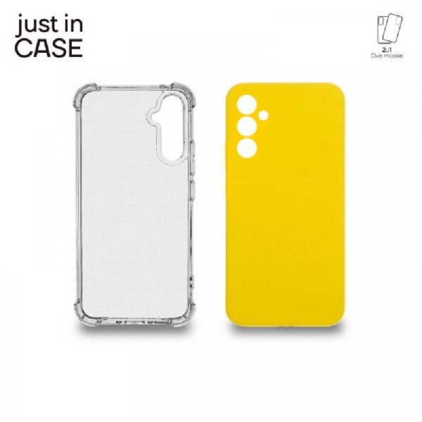JUST IN CASE 2u1 Extra case MIX paket maski za telefon ŽUTI za A34 5G