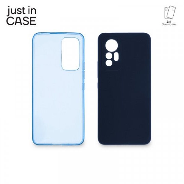 JUST IN CASE 2u1 Extra case MIX paket PLAVI za Xiaomi 12 Lite