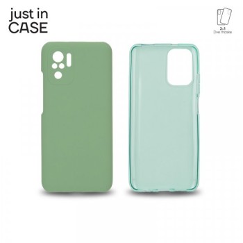 JUST IN CASE 2u1 Extra case MIX paket ZELENI za Redmi Note 10s