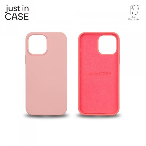 JUST IN CASE 2u1 Extra case MIX PLUS paket PINK za iPhone 13 Pro Max