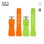 JUST IN CASE 2u1 Narukvica 22mm orange SILIKON + neon zelena SILIKON